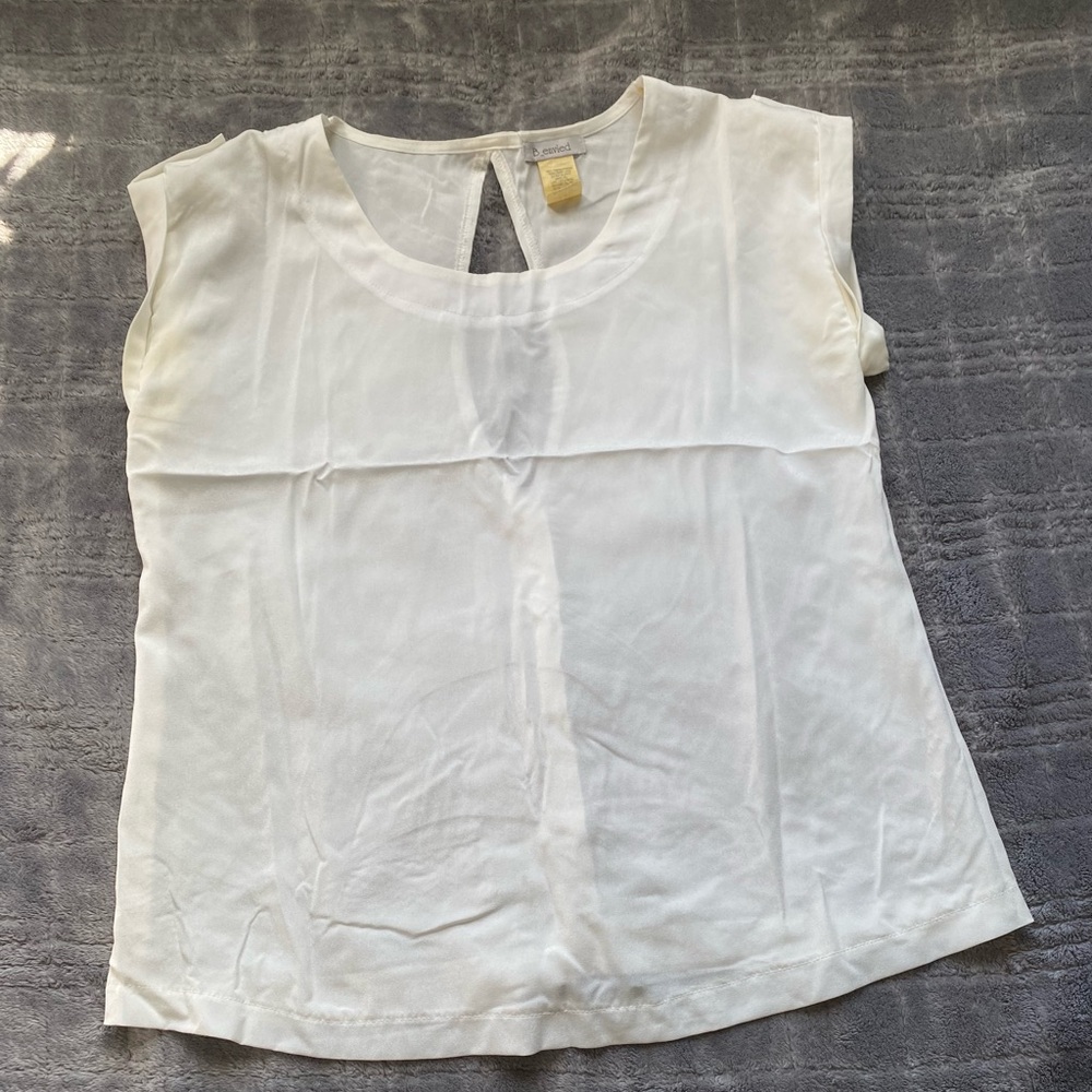 White sheer top